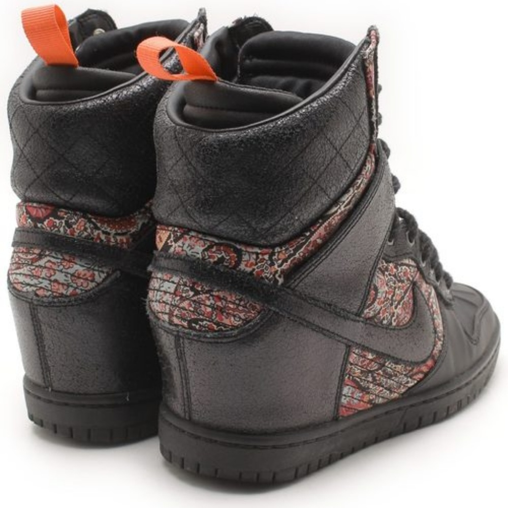 SUPER RARE Nike Floral SB Dunk Hi Wedge Sneakers - Picture 3 of 4